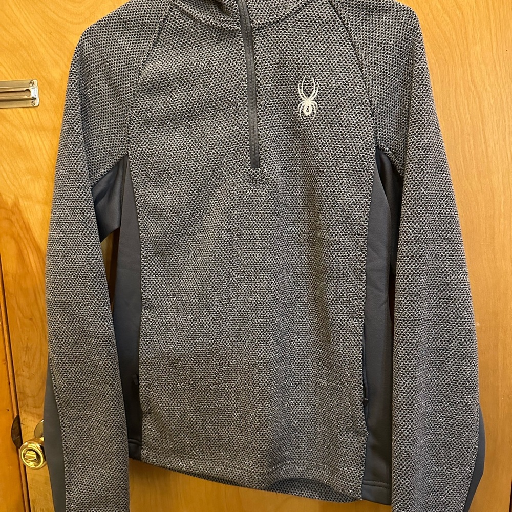 Spyder women’s Black and Gray Zip-Up Sweater
